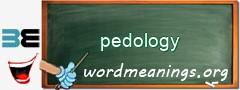 WordMeaning blackboard for pedology
